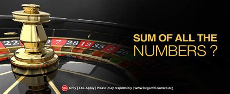 roulette wheel numbers sum